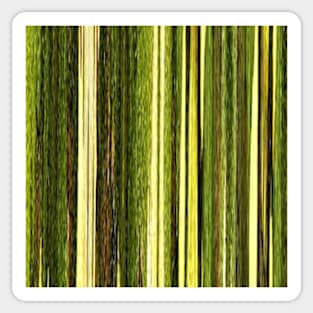 green beige brown yellow abstract striped digital design Sticker